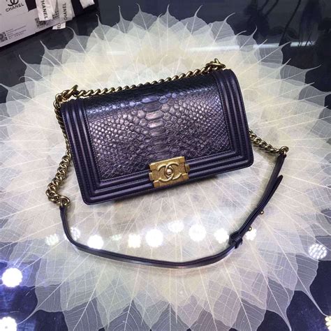 chanel python bag replica|chanel python clutch bag.